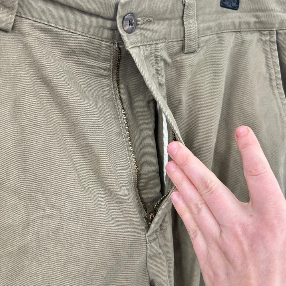 Polo Ralph‎ Lauren Chino Pants 32x30 Olive Khaki Straight Leg Classic Minimalist